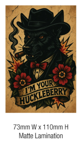 Huckleberry Sticker