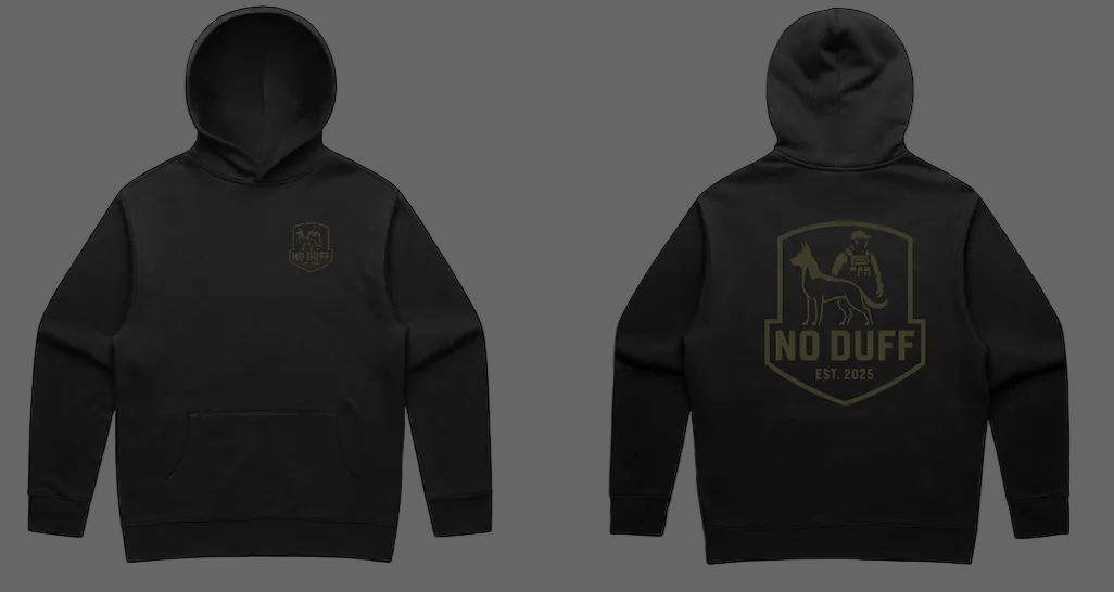 NO DUFF BADGE HOODIE